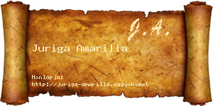 Juriga Amarilla névjegykártya